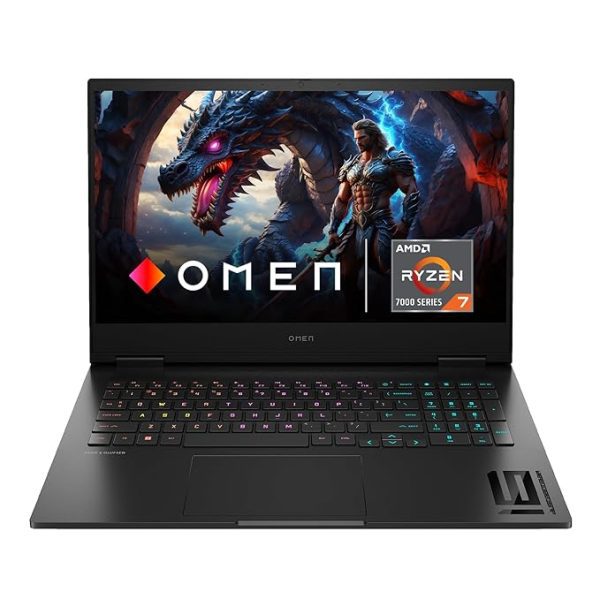 HP Omen Gaming Laptop, AMD Ryzen™ 7 7840HS,16.1 inch(40.9cm) FHD,Micro-Edge,16GB RAM,512GB SSD,MSO,NVIDIA GeForce RTX(4060 8GB GDDR6)
